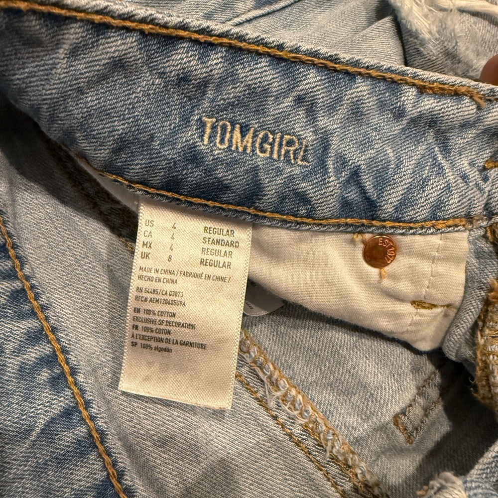 Distressed Light Blue Jeans - Picture 2 of 3